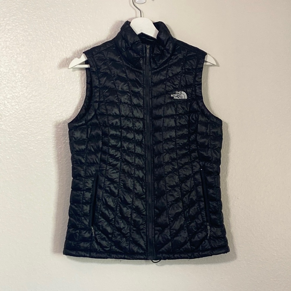 The North Face black puffer vest
